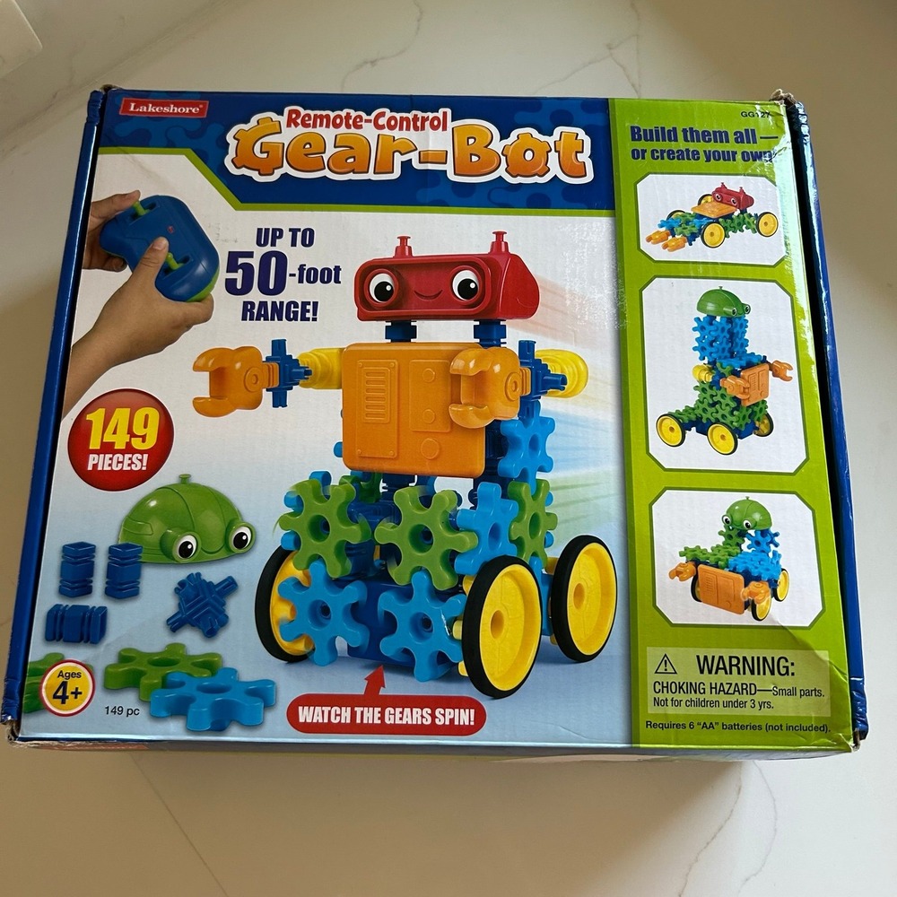 Lakeshore Remote Control Gear Bot Build Your Own Robot